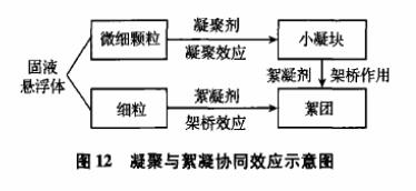 圖12絮凝與絮凝協同效應示意圖